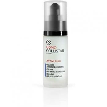 Collistar Actives Puri Men's Collagen Anti-Wrinkle Regenerating Serum 30ml - Sérum hidratante antiarrugas con colágeno para hombres, 30 ml