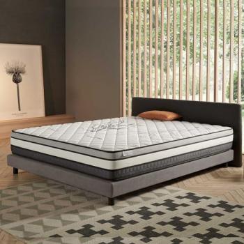 Colchón Solar 160x200 cm - Muelles Ensacados + Viscoelástica Termorreguladora - Grosor 24 cm - Alta Calidad y Transpirabilidad Óptima