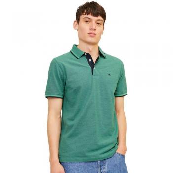 Jack & Jones Men's Short Sleeve Polo Shirt - Deep Teal - XL