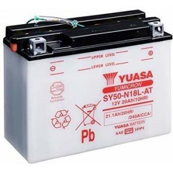 Batería de Moto Yuasa 12V 20Ah Sin Ácido Sy50-N18L-At