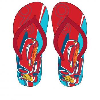 Chanclas niño Flip Flop estampadas rojo 27