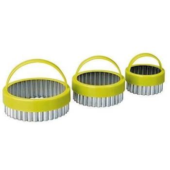 IBILI 724000 - Set 3 Cortapastas Rizados C/Asa Estañado