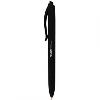 Bolígrafo Retráctil Milan P1 Touch con Punta de 1mm en Negro