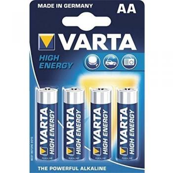 Varta Longlife Power 4906 - Pilas Alcalinas LR6 AA, Azul,1 Paquete de 4 unidades