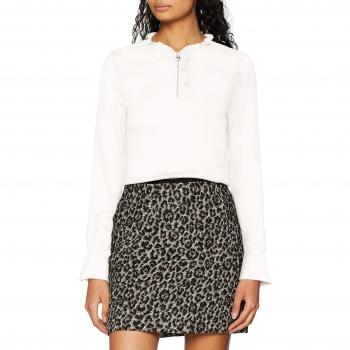 Morgan 182-OLIVER.P, Camiseta de Manga Larga para Mujer, Blanc