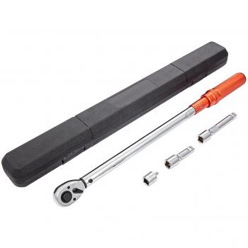 Vevor 1/2-Inch Drive Click Torque Wrench Set, Adjustable Dual-Direction Mechanical Torque Wrench 34-340 N.m with ±3% Precision
