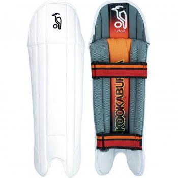 Kookaburra 1000 – niños – Espinilleras acolchadas de críquet para piernas, Unisex, blanco