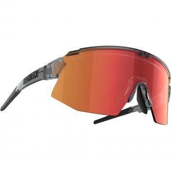 Bliz Breeze Sport Sunglasses - Dark Grey with Red Lenses