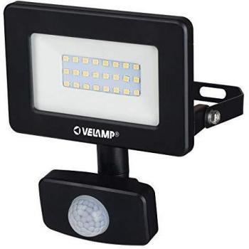 Proyector LED 20W 1600LM con Sensor Infrarrojo IP44, Color Negro, 6500K