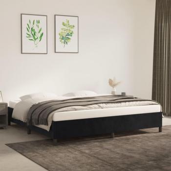 Cama solar de terciopelo gris claro 200x200 cm Vidaxl Negro