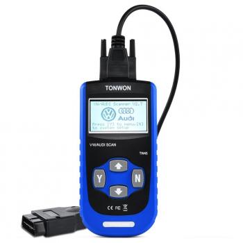 TONWON OBD2 escanear Códigos de diagnóstico Coche Reajustar el aceite de servicio Motor de luz ABS Air Bag Scan Tool Trabajar con VW / AUDI / Volkswagen / Peugeot / Renault / Golf / Citroen / Touareg / Toyota Prius / asiento - TW45