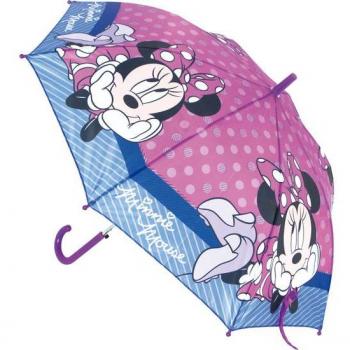 Paraguas Automático 48cm Lunares Minnie Mouse Lucky Safta 312212118