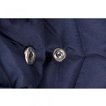 Chaqueta para perros Paw Azul con capucha, 45 cm de largo