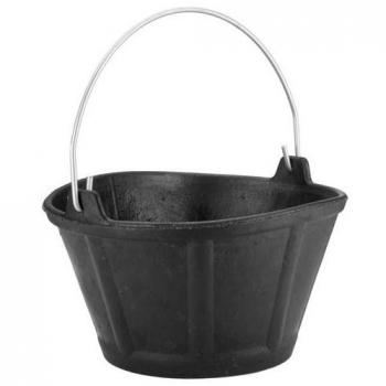 Cubo de construcción italiano 10L con asa metálica y caucho Bellocta