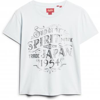 Camiseta ajustada metalizada Workwear para mujer de Superdry en azul claro