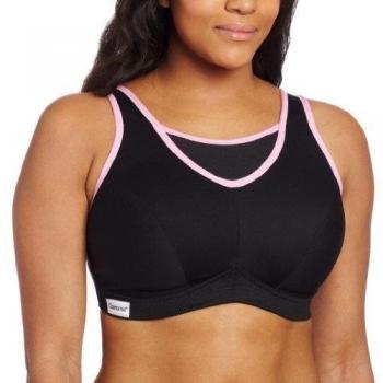 Glamorise 1066 - Sujetador deportivo para mujer, Negro
