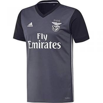 adidas SLB A JSY Camiseta 2ª Equipación Benfica 2017-2018, Hombre, Gris