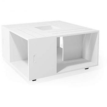 Mesa de Centro Anton, Blanco, 80 x 43 cm, Estilo Moderno y Funcional