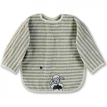 Sterntaler Babero con mangas Oveja Stanley, Tamaño: 50 x 73 cm, Gris