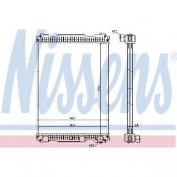 Radiador de Refrigeración del Motor NISSENS 633350