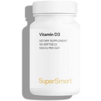 SuperSmart Vitamin D3 1000 IU | GMO & Gluten Free | Supports Calcium Levels & Deficiency Relief | 150 Softgels