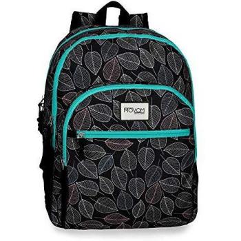 Mochila doble compartimento adaptable a carro Movom Leaves Verde, 46 cm