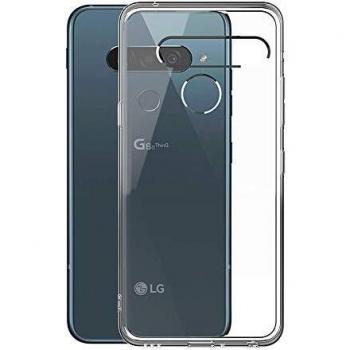 Muvit Pack LG G8s ThinQ Funda Cristal Soft Transparente + Protector de Pantalla Vidrio Templado Plano