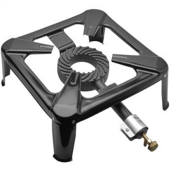 Hornillo Gas Industrial 4 Pies 40x40 cm - Cocina Portátil para Paella y Asados