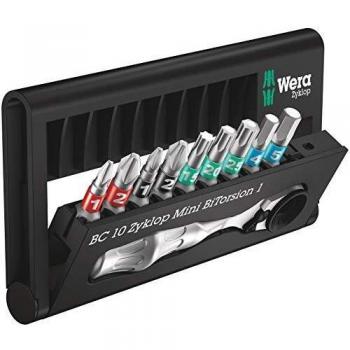 Wera 05057418001 Bit-Check 10 Zyklop Mini BiTorsion 1 Set
