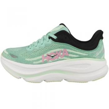 HOKA Women's Bondi 9 Road Running Shoes - Blue Spark/Mint Fluorite, Size 4.5