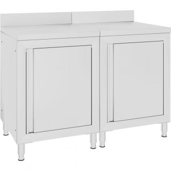 Mesa de trabajo comercial de acero inoxidable 120x60x96 cm