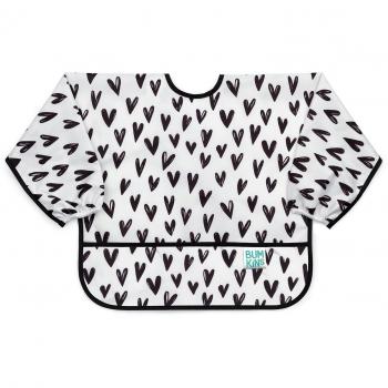 Babero con Mangas, Impermeable Corazones BUMKINS
