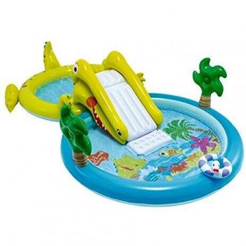Intex 57164NP - Centro de juegos acuático con tobogán, dos piscinas 180 y 132 litros