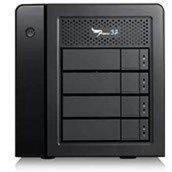 Promise Pegasus32 R4 40TB (4x10TB) RAID Storage - Thunderbolt 3 and USB 3.2 Gen 2 Compatible with Apple and PC, Includes 0.7m Thunderbolt Cable - P32R