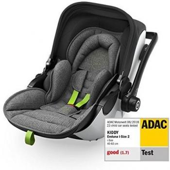 Evoluna i-Size 2 Grey Melange Grey Melange Super Green