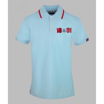 Aquascutum London 1851 Light Blue Polo Shirt - Size Regular/36