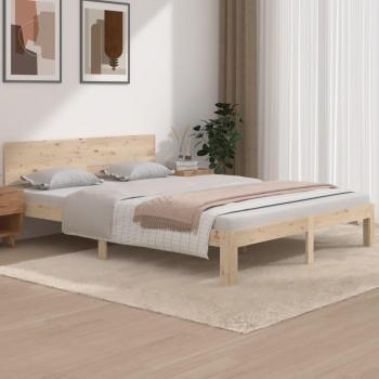 Cama King Size de madera maciza húmeda 150x200 cm