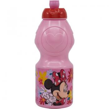 Botella Sport 400ml Minnie Mouse Spring Look, Antigoteo, Capacidad de 400ml, Diseño de Minnie Mouse