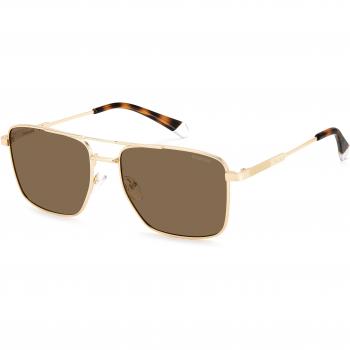 Polaroid PLD 4134/S/X AOZ T57 145 Matte Gold Gafas de Sol para Hombre