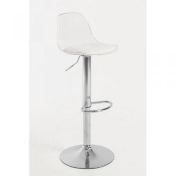 Taburete Tulipa Transparente - Taburete Moderno para Cocina y Comedor