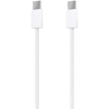 Cable USB Aisens A107-0856 de 2 metros en color Blanco para transferencia de datos y carga rápida de hasta 60W