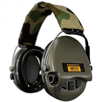 Sordin Supreme Pro-X Active Hearing Protection Headset - Camouflage Green
