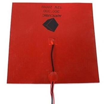Anycubic 12v 280w de Caucho de Silicona Calentador de Calentamiento con 100K Ohm Termistores para la impresora 3d Climatizada Cama 300x300mm