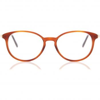 Gafas Recetadas Ovaladas de Plástico Marrón para Mujer - Gafas Anti-Azules - SmartBuy Collection