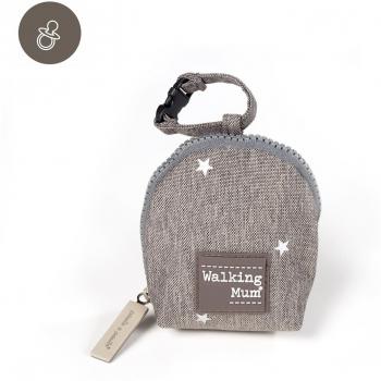Walking Mum - Funda chupete, color gris