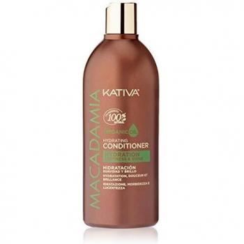 Kativa Macadamia Acondicionador Nutritivo 500 ml | Hidratación, Suavidad y brillo | Cabello Seco y Deshidratado | Acondicionador Pelo| Omega 3 y 6 y Vitamina D