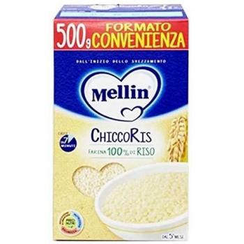 Mellin ChiccoRis 500g - Alimento Infantil con Vitamina B1 a base de Farina de Arroz