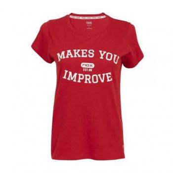 Camiseta de Manga Corta Basic Nox para Mujer, Casual, con Letras