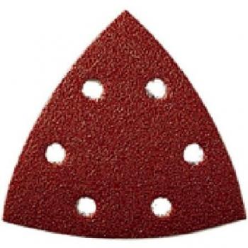 Metabo 624982000 624982000-Hojas de lijar Professional para Madera y Metal 6 Perforaciones Enganche Velcro 93 x 93 mm Grano P 80