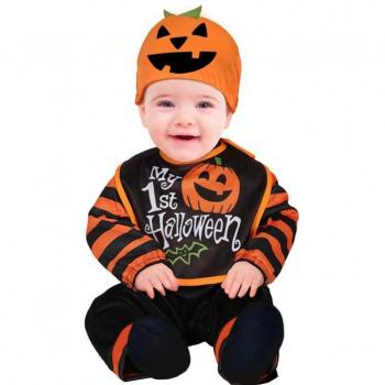 Disfraz de Calabaza 1st Halloween para bebé